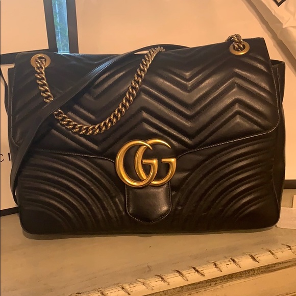 gg marmont large shoulder bag